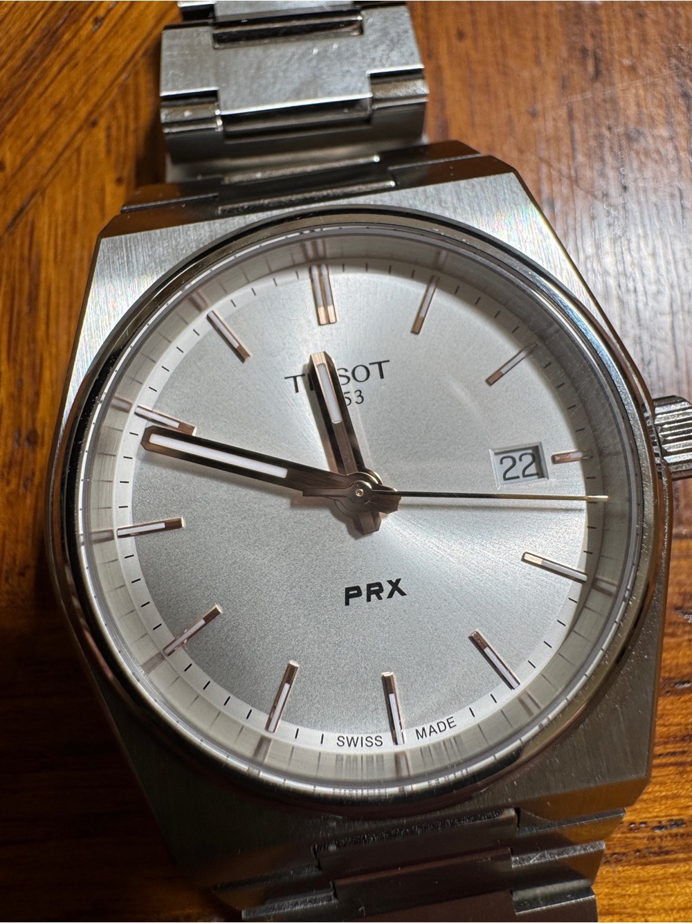 Tissot Unisex PRX Silver-Tone Stainless Steel Bracelet Watch 35mm